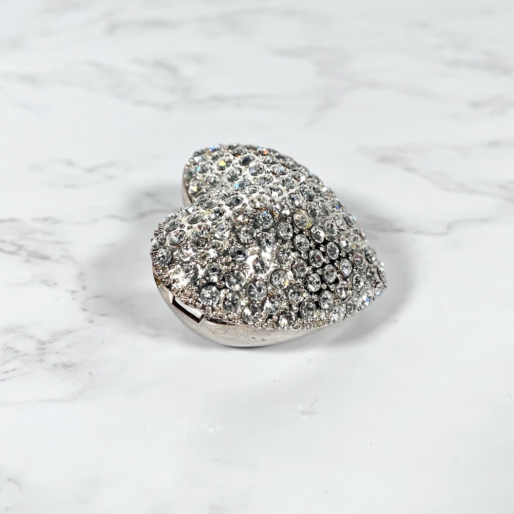 Heart-Shaped Rhinestone Trinket Box - Picture 5 of 10